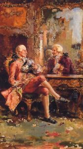 A Gentlemen's Debate by Salvador Sanchez Barbudo