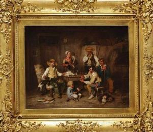 La Paye Des Moissonneurs by Auguste Ii Boulard