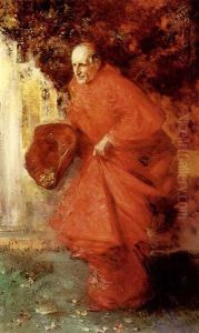 A Cardinal In Haste by Salvador Sanchez Barbudo