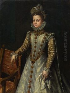 Isabella Clara Eugenia Of Spain (1566-1633) by Alonso Sanchez Coello