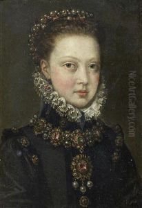 Portrait Of A Girl, Bust-length, In Black Costume Portrait Of A Girl, Bust-length, In Black Costume