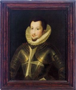 Portrait Of A Knight Of Malta by Alonso Sanchez Coello