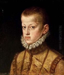 Portrait Of Archduke Ernst Of Austria, As A Boy by Alonso Sanchez Coello