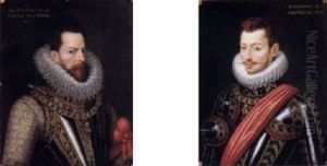 Portrait Of Alexander, Duke Of Parma, Wearing The Order Of The Golden Fleece by Alonso Sanchez Coello
