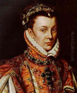 Portrait Of Isabel De Valois by Alonso Sanchez Coello