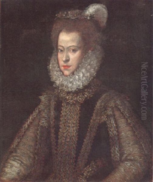 Portrait Of A Noble Lady, Wearing A High Ruff - view 1