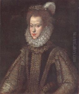 Portrait Of A Noble Lady, Wearing A High Ruff