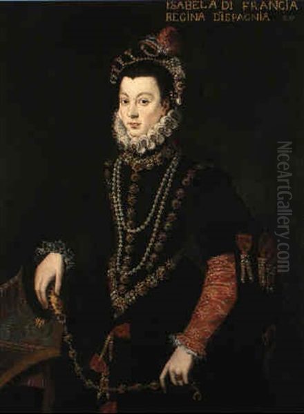 Portrait Of Isabella De Valois, Queen Of Spain, Three-quarter Length - view 1