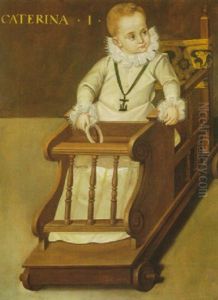 Portrait Of A Child, Caterina, Aged 1, Seated In Her "andador" Portrait Of A Child, Caterina, Aged 1, Seated In Her "andador"