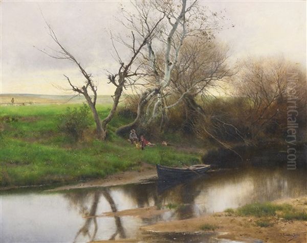A Quiet Stretch Of River - view 1