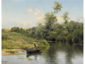 A Summer Day On The River by Emilio Sanchez-Perrier