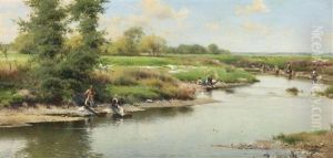 Washerwomen At The Edge Of The River, Guillena Washerwomen At The Edge Of The River, Guillena