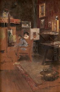 Boceto: Interior De Estudio