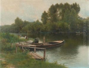 Flusslandschaft In Pontoise