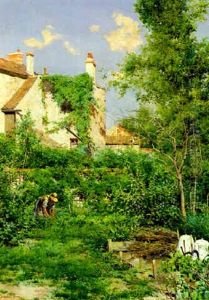 Tending The Garden by Emilio Sanchez-Perrier