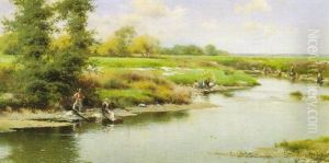 Washerwomen Along A Riverbank, Guillena Washerwomen Along A Riverbank, Guillena
