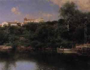 Boating On The Guadalquivir by Emilio Sanchez-Perrier