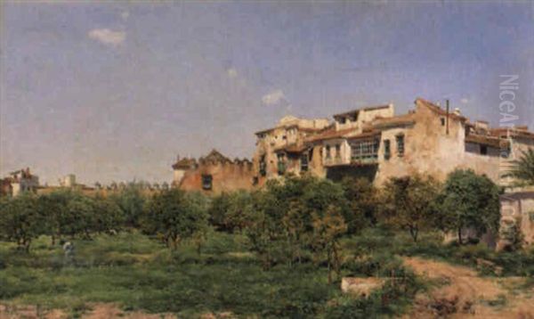 Gathering Oranges - view 1