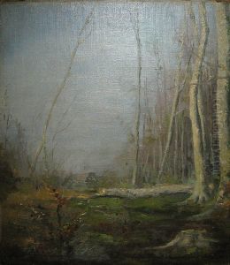 Winter In Het Bos. by Hippolyte Boulenger