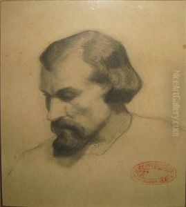 "portrait De L'artiste". by Hippolyte Boulenger