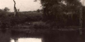 Figures On A River At Alcala Figures On A River At Alcala