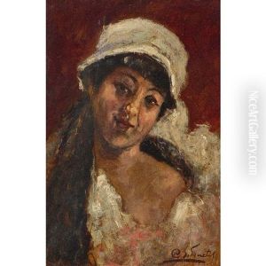 Damenportrat by Giuseppe De Sanctis