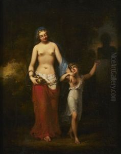 Hygieia Och Telesphoros Vid Bysten Av Deras Far Askleipos