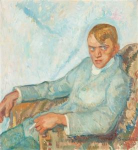 Man With Cigarette by Goesta (Adrian G. Fabian) Sandels