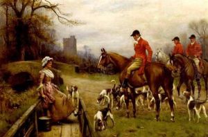 A Pause During The Hunt (+ On The Scent; Pair) by John Sanderson-Wells