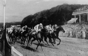 Joe Baylis's "service Kit" Winning The Steward's Cup At Goodwood, T.weston Up by John Sanderson-Wells