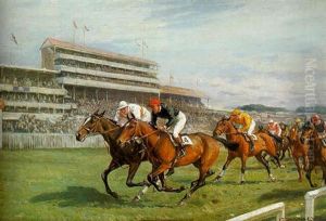J.b. Joel's "humorist" Winning The Derby, Epsom 1921, Donoghue Up