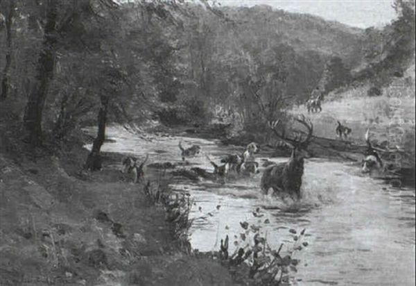 With The Devon And Somerset Staghounds - Down The Barle, Exmoor - view 1