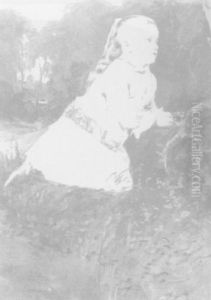 Portrait Of A Young Girl In A Landscape Portrait Of A Young Girl In A Landscape