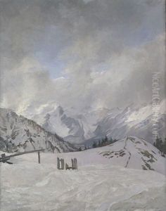 Hochalpenlandschaft by Hermann Sandkuhl