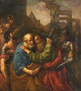 Les Adieux De Saint Pierre Et Saint Paul by Joachim von, I Sandrart