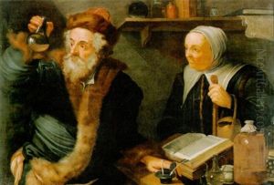 Beim Alchimisten by Joachim von, I Sandrart