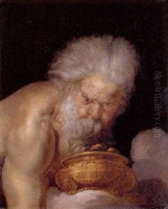 Boreas Holding A Brazier