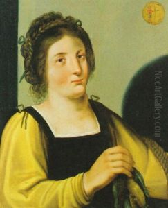 Bildnis Einer Jungen Frau, Die Ein Erlegtes Federwild In Der Hand Halt