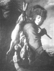 Huntsman With Dog And Game by Joachim von, I Sandrart