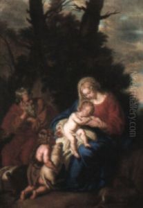 The Holy Family With The Infant Saint John The Baptist The Holy Family With The Infant Saint John The Baptist