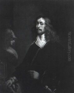 Portrait Of The Artist With A Classical Bust And Renaissance Pillar by Joachim von, I Sandrart