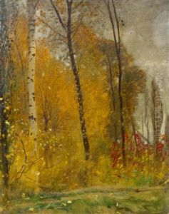Forest In The Autumn by Hans Sandreuter