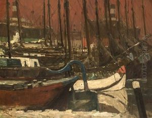 Hafenansicht by Leonhard Sandrock