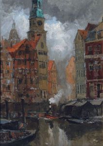 Near The Katharinenkirche (hamburg) by Leonhard Sandrock