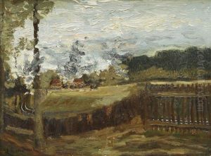Landscape With Trains by Leonhard Sandrock