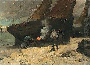 Teeren Der Fischerboote (nieuport) Teeren Der Fischerboote (nieuport)
