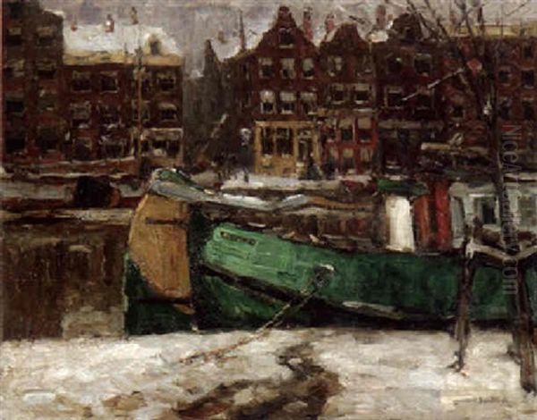 Gruner Kahn In Einer Amsterdamer Gracht - view 1