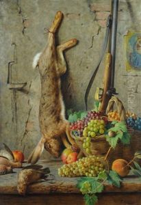 Natura Morta Con Lepre E Frutta by Giovanni Sandrucci