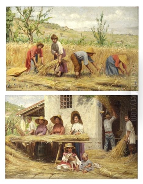 La Raccolta Del Grano (pair) - view 1