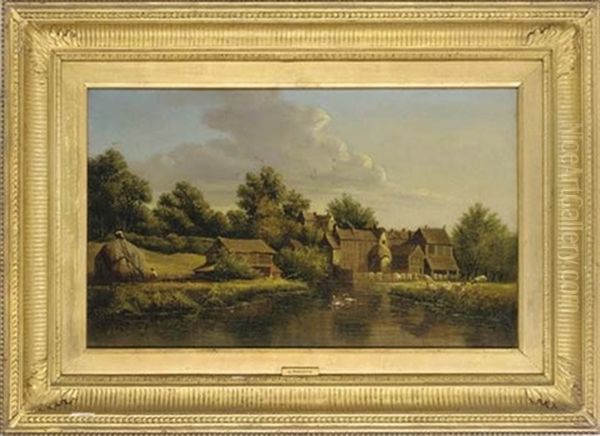 The Watermill (+ Anglers On A Tranquil River; 2 Works) - view 1